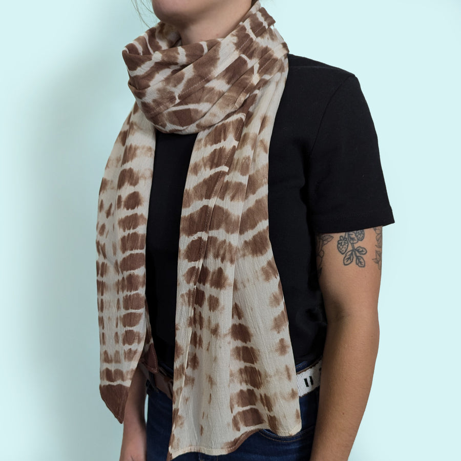 Brown Rectangle Scarf