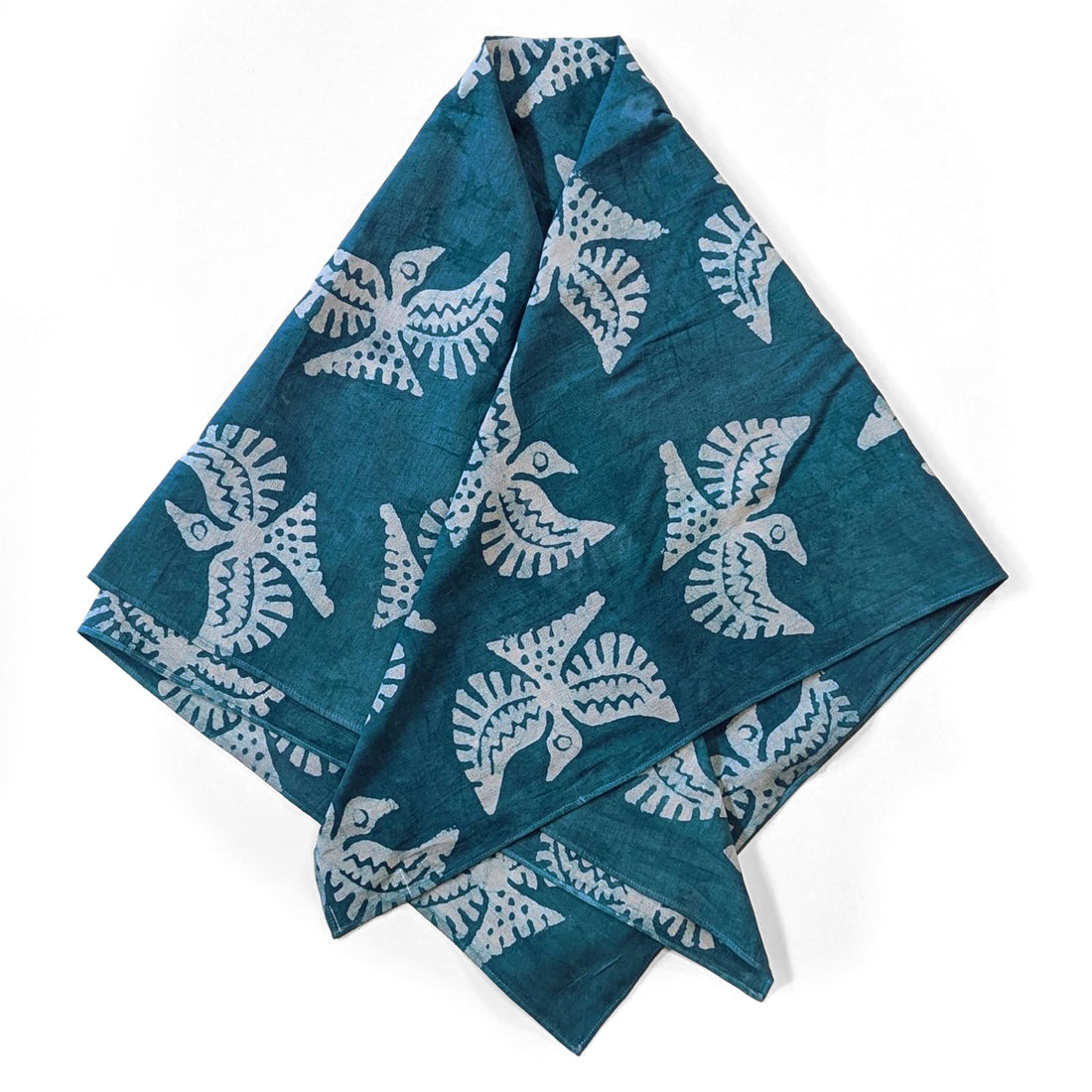 Deep Teal Square Scarf