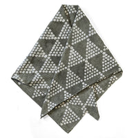 Olive Gray Square Scarf